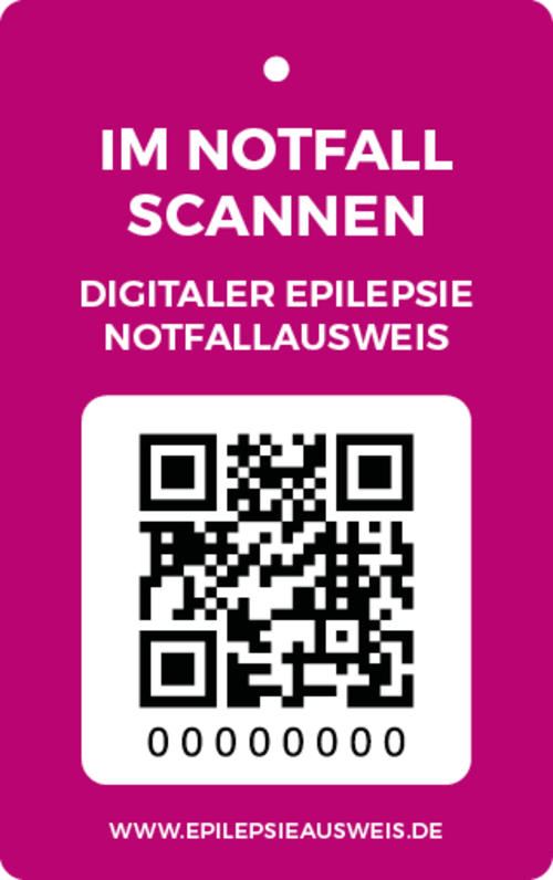 Vorderseite DENA-Epilepsieausweis Vorderseite DENA-Epilepsieausweis